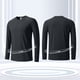thumbnail image 2 of pstuiky camisas de manga larga para hombre, Camiseta deportiva y de fitness para hombre, informal, lisa, de manga larga, cuello redondo, transpirable tops de invierno para hombre xl, 2 of 2
