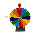 thumbnail image 4 of Rueda de colores de premio, rueda de , escritorio duradero editable, juego reutilizable de Metal, ruleta de mesa para reuniones de fiestas 40cm 6 colores, 4 of 8