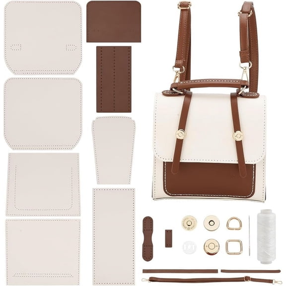 PU Leather Shoulder Bag DIY Kit Crossbody Making Materials