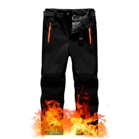 LEKWK Women s Winter Ski Pants Fleece Lined Softshell Trousers Waterproof Outdoor Hiking Bottoms Warm Windproof Durable Zipper Pockets Snowboarding Outfits