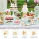 thumbnail image 4 of 3 soportes acrílicos para tartas, reutilizable, redondo, para cupcakes, postres, pasteles, pizzas, expositores, platos de servir para Navidad, boda, cumpleaños, baby shower, fiesta de té, 4 of 7
