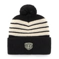 thumbnail image 2 of Men's '47  Black Chicago Blackhawks Old Time Hockey Barn Cuffed Knit Hat with Pom, 2 of 2