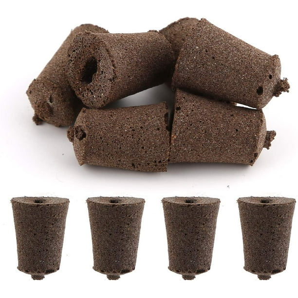 50 pièces poussent des éponges semis bouchons de démarrage racine croissance  éponge bouchons gousses de semis pour système de culture hydroponique  intérieur 