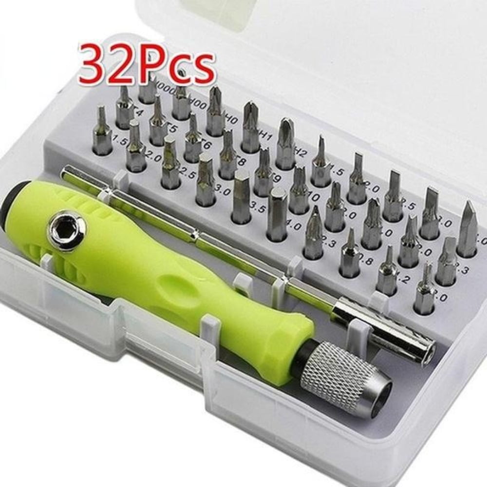 LigoWave 32-in-1 Screwdriver Set ,Multipurpose Disassemble Electronic Repair Tools, Portable Phone Repair,Green