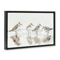 thumbnail image 3 of Stupell Industries Farmhouse Sandpipers Shore Reflection Black Floating Frame Canvas Art, 25 x 17, by Petals Prints Design, 3 of 8