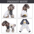thumbnail image 4 of Pijamas para perros pequeños, mono suave para cachorros y gatos, ropa cómoda para mascotas (nave espacial), 4 of 6