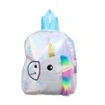 thumbnail image 1 of Mochila de lentejuelas para niños, mochila escolar con parte trasera de felpa, 1 of 8