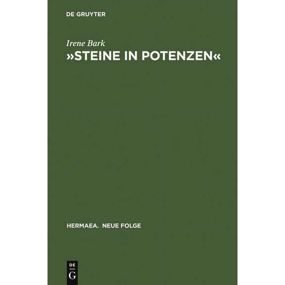 Hermaea. Neue Folge Â»Steine in PotenzenÂ«: Konstruktive Rezeption Der Mineralogie Bei Novalis, Book 88, (Hardcover)