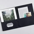 thumbnail image 5 of Avery® Letter Pocket Folder - 8 1/2" X 11" - 40 Sheet Capacity - 2 Internal Pocket(s) - Black - 125 / Carton, 5 of 9
