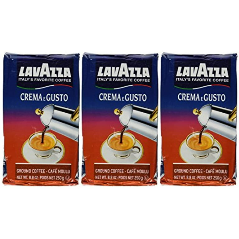 Lavazza Crema E Gusto Ground Coffee, Italian , 8.8-Ounce Bricks