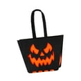 thumbnail image 5 of GUOOL Halloween Candy Bag Candy Bucket Tote Halloween Decor Creative, Party Favors, Storage Lightweight Non Woven Tote Bag for Home Devil Face, 5 of 9