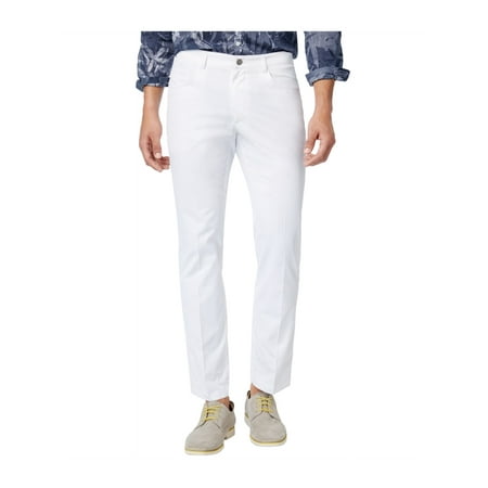 I-N-C Mens Slim Casual Trousers white 34x32 | Walmart Canada