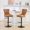 Orange, variant on Orange Bar Stools - Adjustable Height Feature - Home Gathering - Spring Cushioned Set of 2