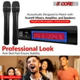 thumbnail image 5 of 2-Piece VHF Wireless Microphone System - Dual Channel Receiver & Handheld Mics (210-270MHz, 30m Range) w/AC Power, 5 of 15