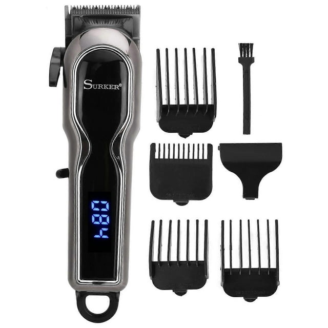Digital Electric Clippers LCD Men Hair Trimmer FineTuning Household Barber Cutter