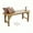 Brown, variant on Minimalist HIPS Outdoor Bench - Backless Design with Slat Seat for Patio，Park，Lounge