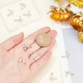 thumbnail image 3 of 10Pcs Cubic Zirconia Double Butterfly Charms 14K Gold Plated Brass Micro Pave CZ Rhinestone Pendants Hanging Dangle End Charms with Loop for Jewelry Making, 3 of 6