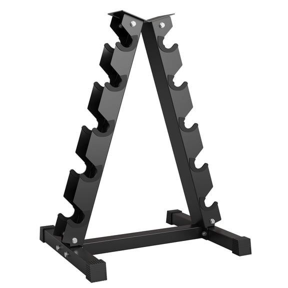 Heavy Steel 5-Pair Dumbbell Storage Rack