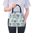 thumbnail image 6 of Fotbe Algae Corals and Seashells Pattern Lunch Bag, Insulated Lunch Box, Small Leakproof Cooler Food Lunch Containers Reusable High Capacity Lunch Tote Bags for Work, Travel, Outdoor, 6 of 6