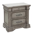 thumbnail image 1 of Madison Ridge 3 Drawer Wood Nightstand in Heritage Taupe by Pulaski Furniture, 1 of 6