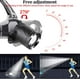 thumbnail image 4 of Linterna frontal LED recargable, 100.000 lúmenes superbrillante con 4 modos, con zoom, pantalla de alimentación digital, linterna frontal impermeable IPX6 con luz roja para senderismo, camping, caza,, 4 of 5