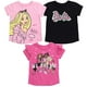 thumbnail image 1 of Barbie Big Girls 3 Pack Camisetas Pink/Black 14-16, 1 of 3