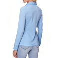 thumbnail image 2 of Women Regular‑Fit Long‑Sleeve Button‑Up Office Blouse, Versatile Neutral‑Tone Work and Daily Tops, 2 of 18