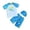Light Blue, variant on REDARER Toddler Boys' 3-Piece Swim Set – Dinosaur Print Short-Sleeve Rash Guard Trunks Matching Swim Cap, Beach Bathing Suit,2-3 Years