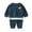 Navy, variant on Coerni Baby Boy Girl Clothes Toddler Fall Winter Outfits Solid Color Round Neck Pullover Sweatshirt and Jogger Pants Set