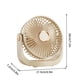 thumbnail image 2 of Ventilador pequeño de escritorio alto, silencioso, recargable, para oficina, dormitorio de estudiantes, ventilador portátil, 2 of 3