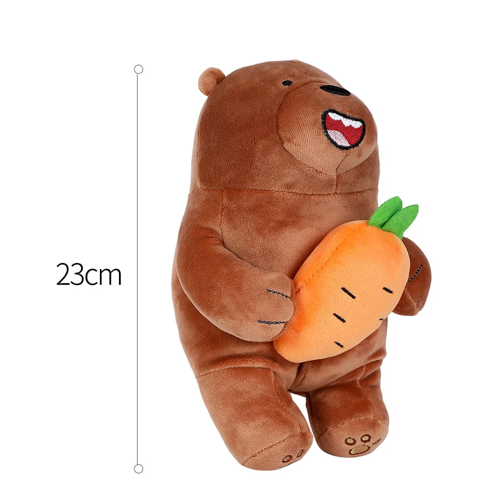 MINISO We Bare Bears Plush Grizzly Festival Series Stuffed Soft Toy,3pcs