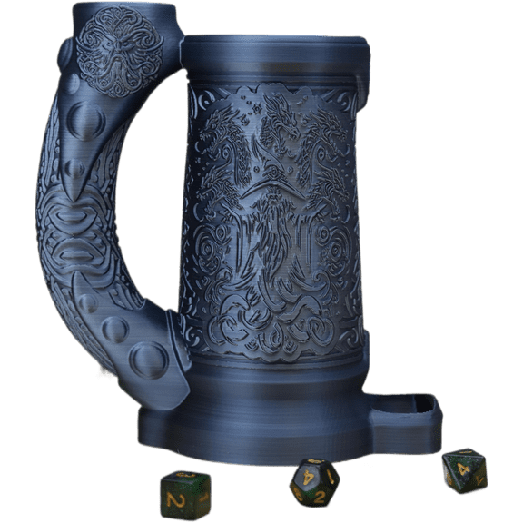 Large Wizard Dice Tower with Can Cozy & Storage - DND & RPG Accessory for Tabletop Gamers