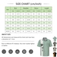 thumbnail image 2 of Uwinwear Men's Vintage Bowling Shirt Button Down Hawaiian Short Sleeve Summer Beach Color Blocked Casual Shirts Lightweight Breathable Tops,Gray,L, 2 of 4