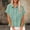 Solid, variant on YHAJDS Summer Shirts for Women Short Sleeve Solid Color Bamboo Linen Collared Blouses Pocket