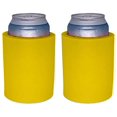 thumbnail image 1 of Enfriador de latas Old School de espuma gruesa en blanco (paquete de 2 amarillos), 1 of 1