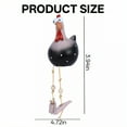 thumbnail image 2 of ICERUN 2Pcs Garden Statues,Resin Black Chicken Sculpture Yard Decor,Playful Comic Rooster Outdoor Decorations for Yard,Style1, 2 of 7