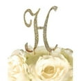 thumbnail image 3 of Unik Occasions Sparkling Collection Monogram Cake Topper, Gold, 3 of 7