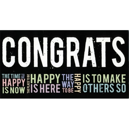 RSVP The Time Place and Way To Be Happy : Money Holder or Gift Card Holder Graduation Congratulations Card