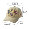 thumbnail image 4 of Eagle & Liberty United States 250th Anniversary Commemorative Hat USA Patriotic Baseball Cap Embroidered Printed Adjustable, Unisex, Tribute Gift for Veterans, Men, Women, 1766-2026, 4 of 9