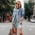 thumbnail image 4 of Easygdp Let's go Travel Around the World para Vestido Transpirable de Mujer, Vestido Suelto de Manga Corta con Pliegues y Bolsillos para el Verano, 4 of 7