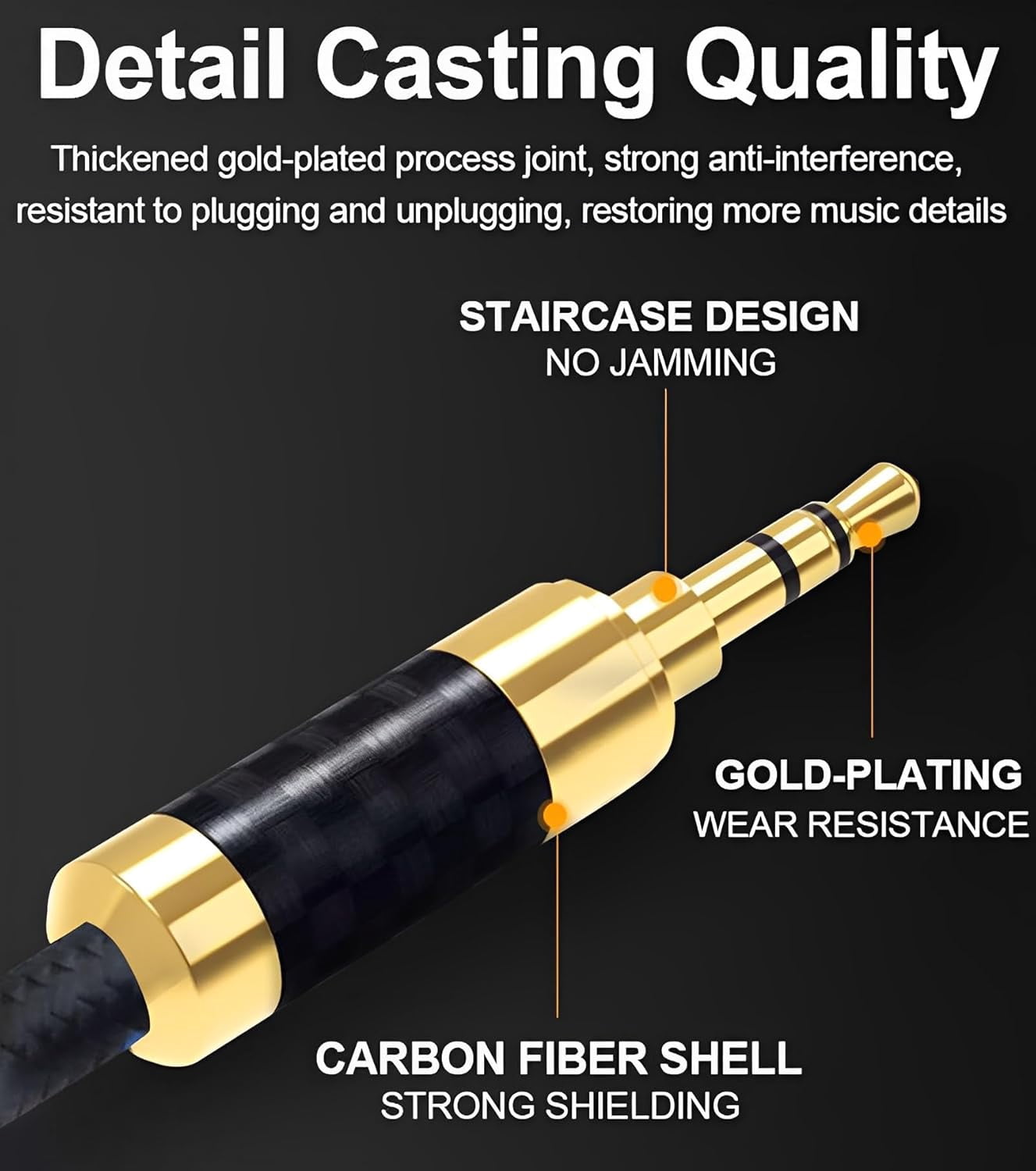 3.5mm to XLR Male OFC Audio Output Cable 3.3ft & 6.35mm Gold-Plated Adapter Compatible with Audio Speaker Amplifier Mixing Console Mobile Phone MP3 PC Laptop Tablet (100cm)
