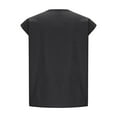 thumbnail image 5 of GIPQJK Women's Cotton Linen Tank Tops Henley V Button Down Basic Sleeveless Tops 2025 Trendy Soild Color Lightweight Tank Tops,Black S, 5 of 5