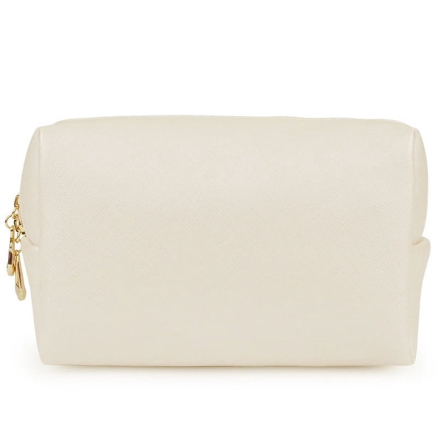 Bolsa de cosméticos para mujer, de poliuretano, portátil, cuadrada, impermeable, bonita bolsa de viaje para guardar artículos de aseo