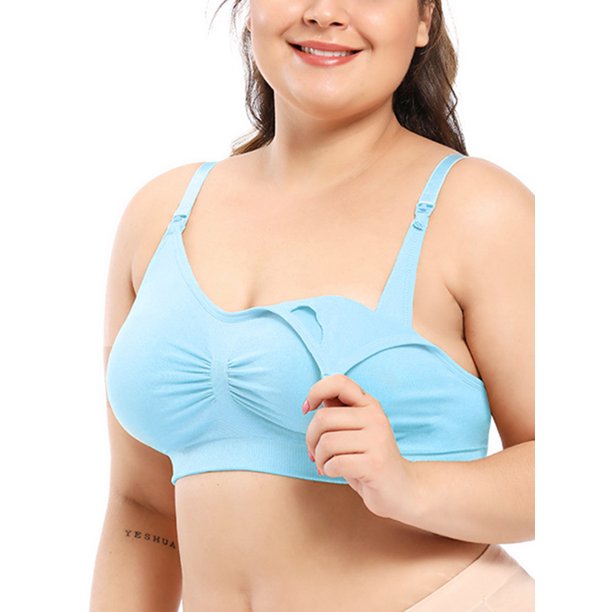 Grianlook Women Nursing Bra Plus Size Bralette Breastfeeding Maternity