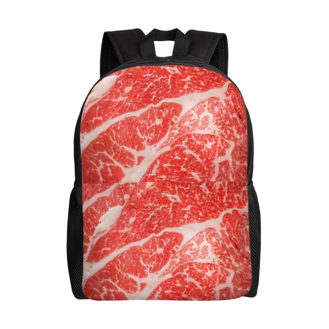 Fotbe Beef Steaks Mochila de Viaje para Laptop, Mochila Ejecutiva Delgada y Resistente 15.6"