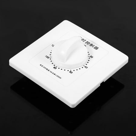 

TOPINCN AC 220V 30/60/120 Min High Power Pump Timer Mechanical Time Switch Countdown Control 86 Panel Countdown Timer Switch