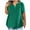 Green-2, variant on ZyeKqe Plus Size Tops for Women Short Sleeve Crewneck Shirts Solid Color T Shirts Plain Basic Tees