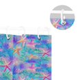 thumbnail image 5 of Yayeee Shower Curtain with Hooks 72"x72" Waterproof Fabric Bathroom Hanging Decor, Neon Starfish Pattern, 5 of 5