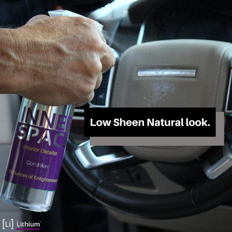 Lithium Inner Space - Interior Detailer, Conditioner, And Protectant.  Revives Interiors and Keeps Them Looking New - Natural Appearance, UV