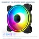 thumbnail image 5 of 12 Cm 4 Pines PWM 5 V 3 Pines ARGB Aura Sync PC Ventilador Refrigeración, 5 of 8